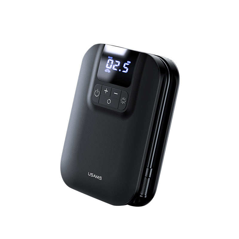 USAMS US-ZB215 Elektrischer Reifenfüller Auto Portable Mini Car Air Pumpe Mit Digitalem Manometer