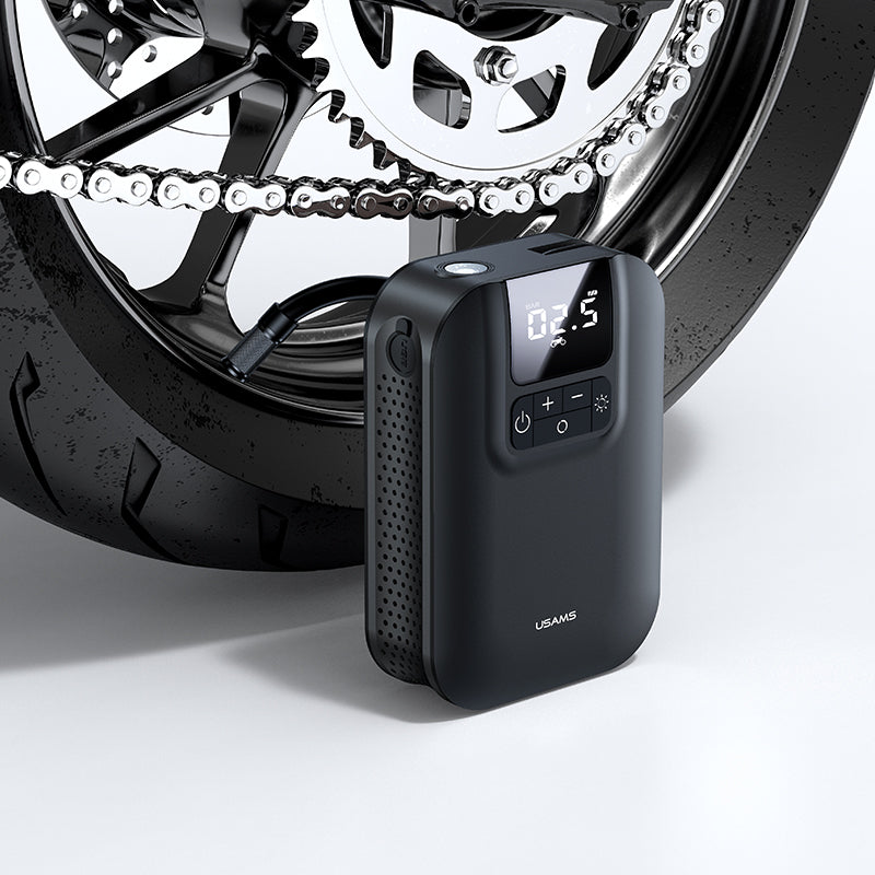 USAMS US-ZB215 Elektrischer Reifenfüller Auto Portable Mini Car Air Pumpe Mit Digitalem Manometer