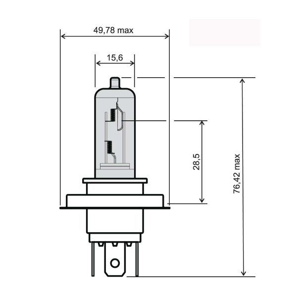 Halogenlampe Bilux Halogen HS1 12V 35/35W PX43T WHITE BULB Birne Glühbirne