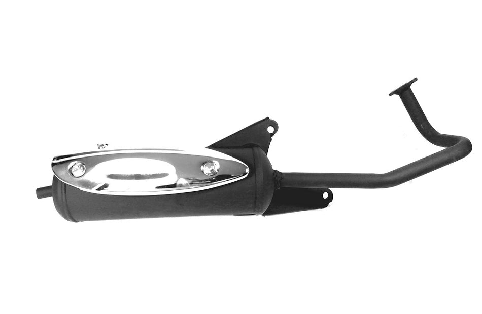 Auspuff komplett Standard GY6 50ccm für Znen Rex Baotian Benzhou  Ecobike Ering Flex Tech Huatian Lintex China Roller
