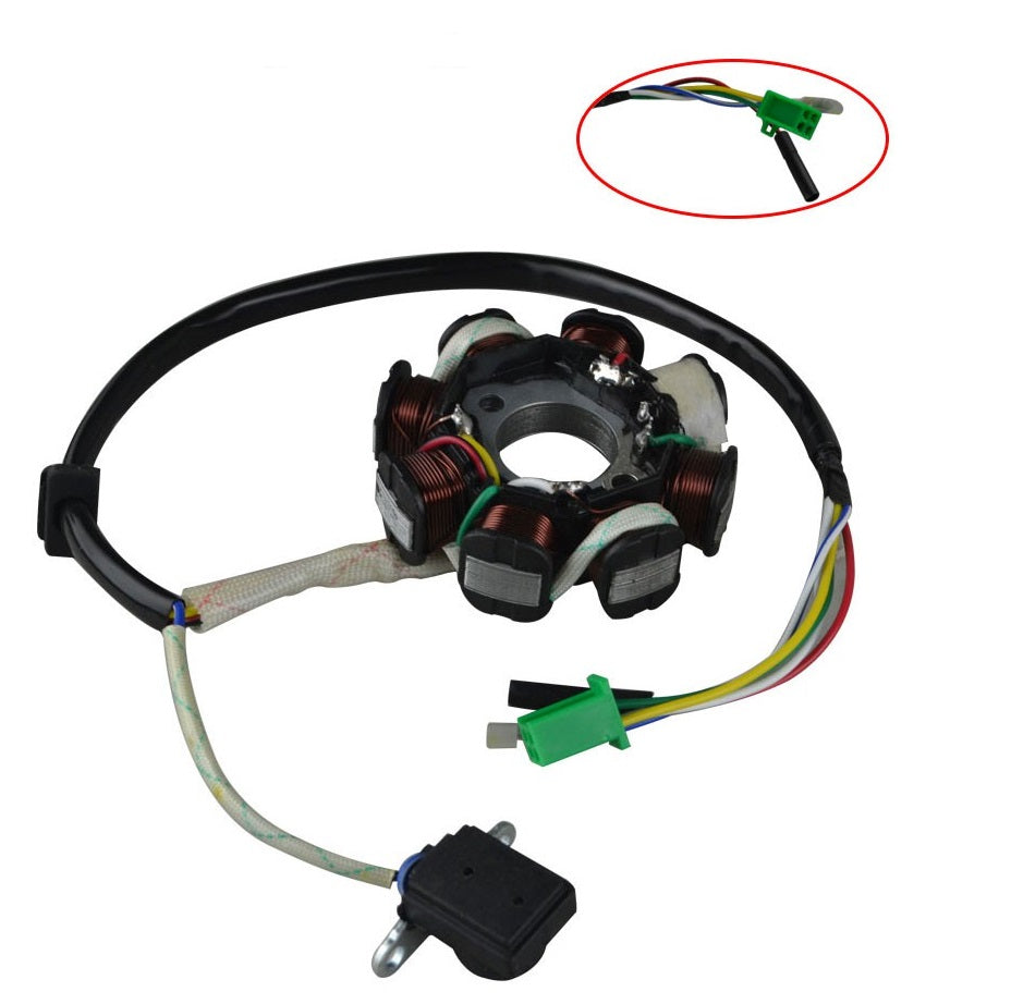 LICHTMASCHINE Stator 8 Spulen GY6 125ccm / 150ccm China Roller Scooter