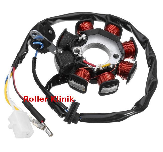 LICHTMASCHINE Stator 8 Spulen GY6 50ccm /125ccm / 150ccm China Roller Scooter