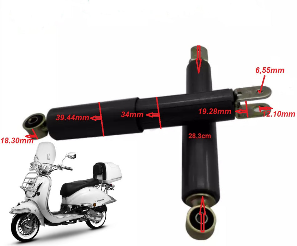 Stossdämpfer (Vorne) Links & Rechts für Retro Roller ZNEN BENZHOU