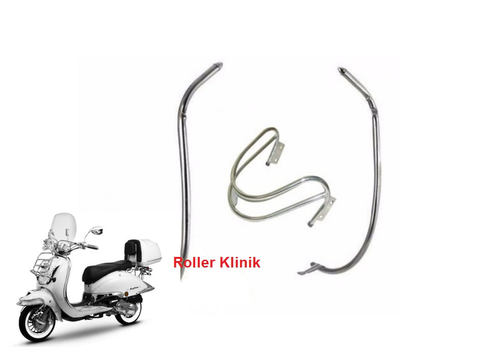 Stoßbügel & Sturzbügel Vorderrad für Retro Roller 25ccm 50ccm 125ccm BENZHOU ZNEN