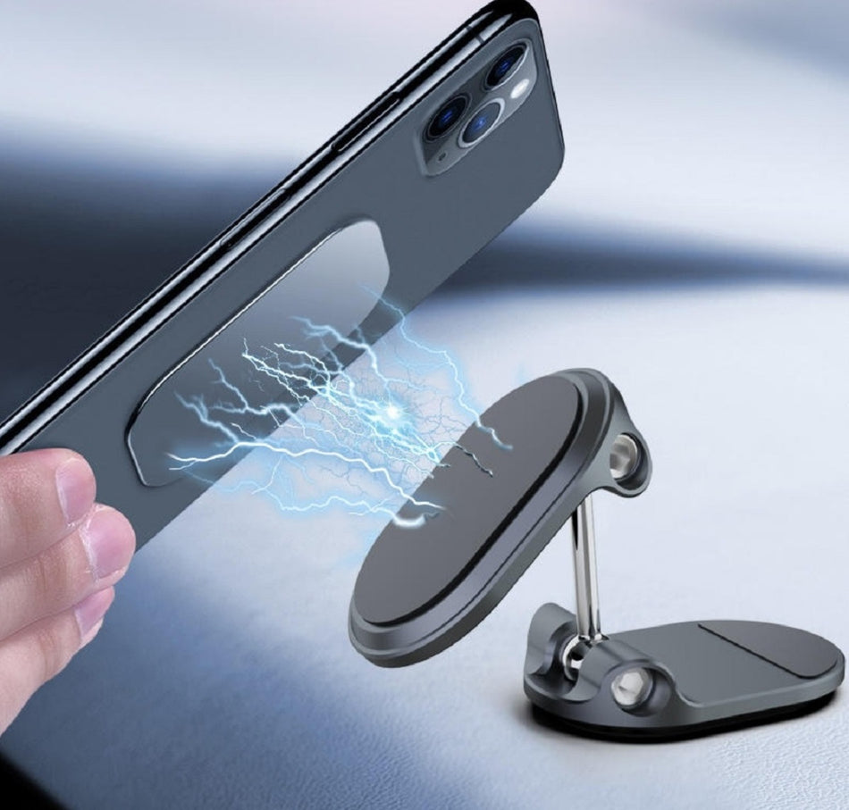 Magnetische Handyhalterung für Auto, 6X Magnete 360° Autohalterung Geeignet für Armaturenbrett für allen Telefon (schwarz)