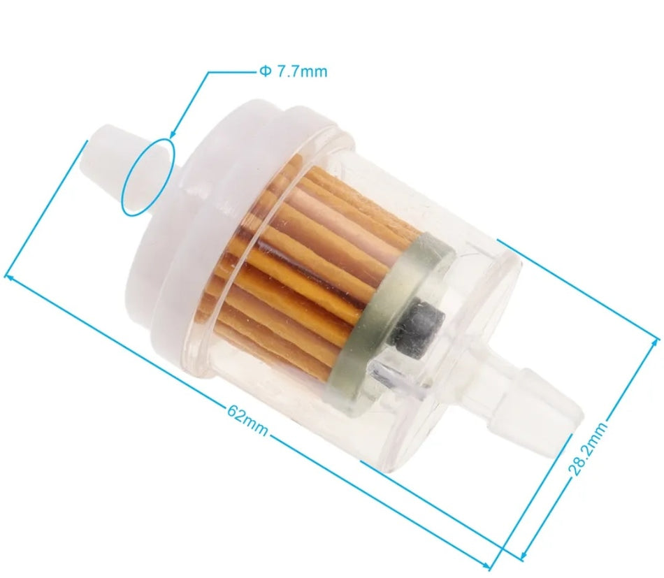 Universal Benzinfilter Filter 7.7mm Kraftstofffilter für China Roller Motorrad Quad/ATV Scooter usw.