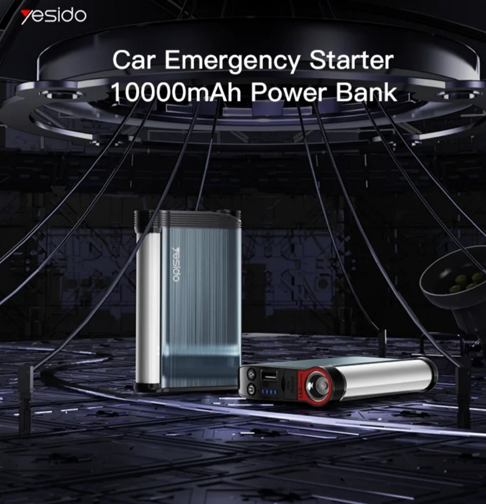 Yesido YP36 Auto-Booster mit 10.000 mAh Powerbank & LED-Taschenlampe