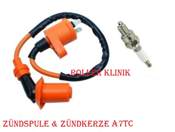 Tuning Set Zündspule + Zündkerze für GY6 50ccm 125ccm 150ccm 4-Takt Roller