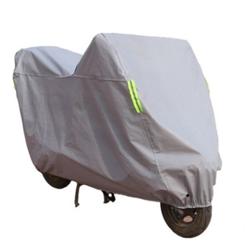 Wasserdicht Motorradplane Abdeckplane für Roller, Fahrrad, Motorrad 230x90x120CM (L) Abdeckung