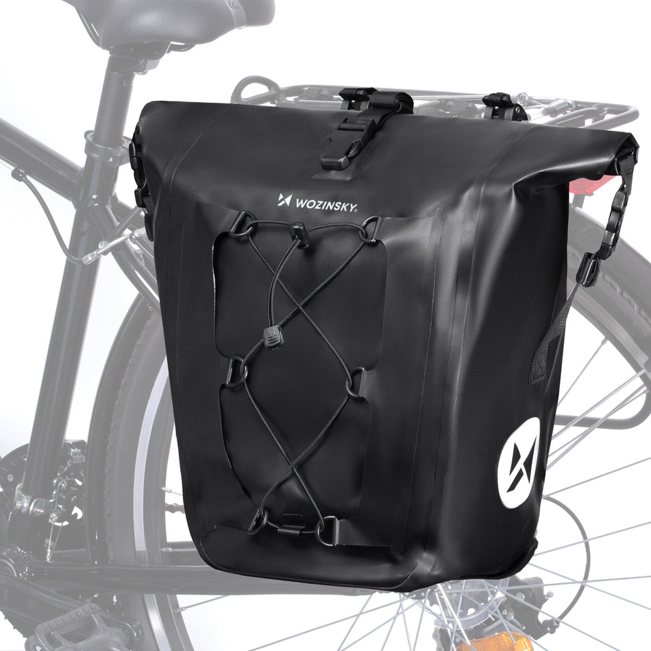 Wozinsky wasserdichte Fahrradtasche Kofferraumtasche 25l schwarz WBB24BK