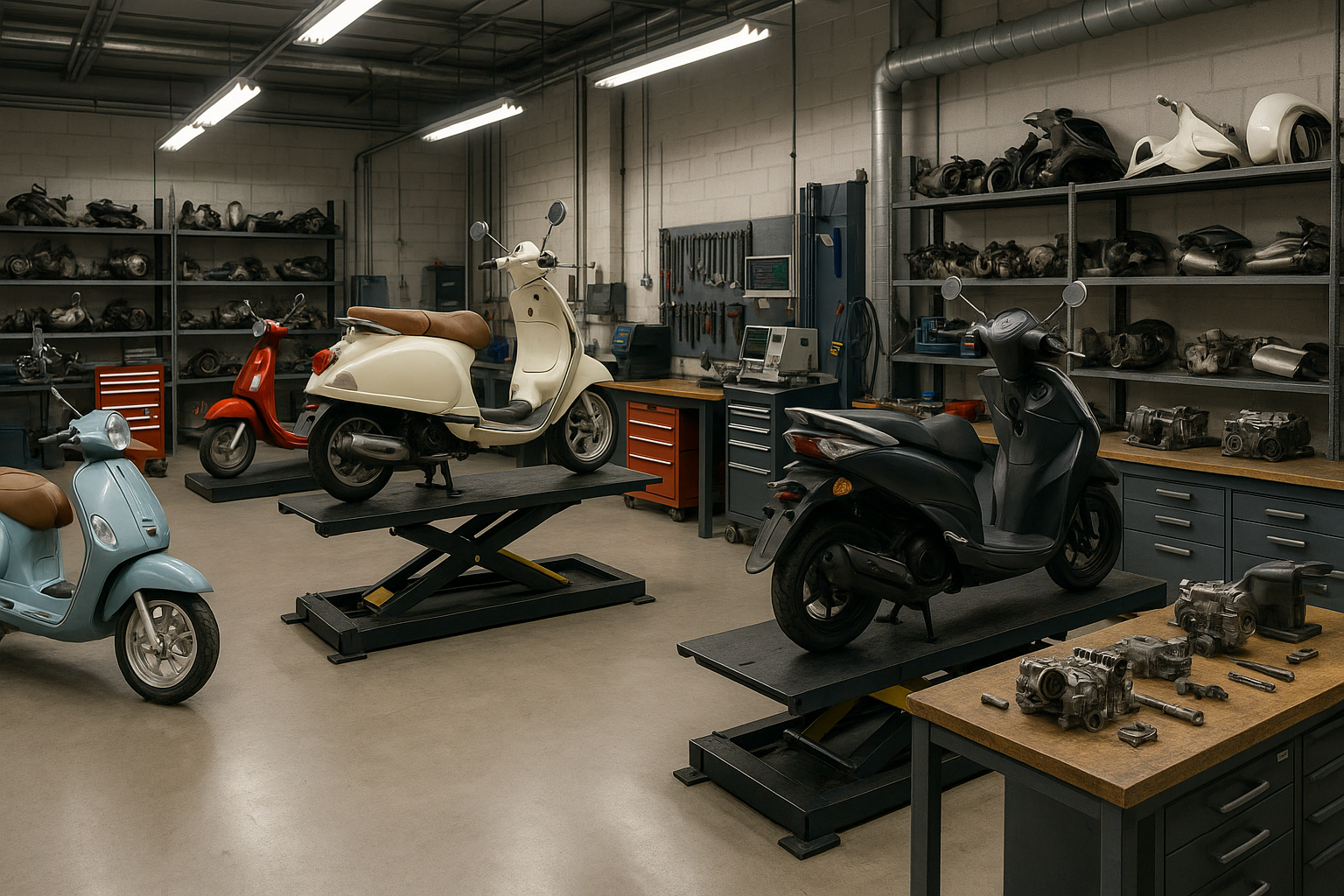 motorroller Werkstatt