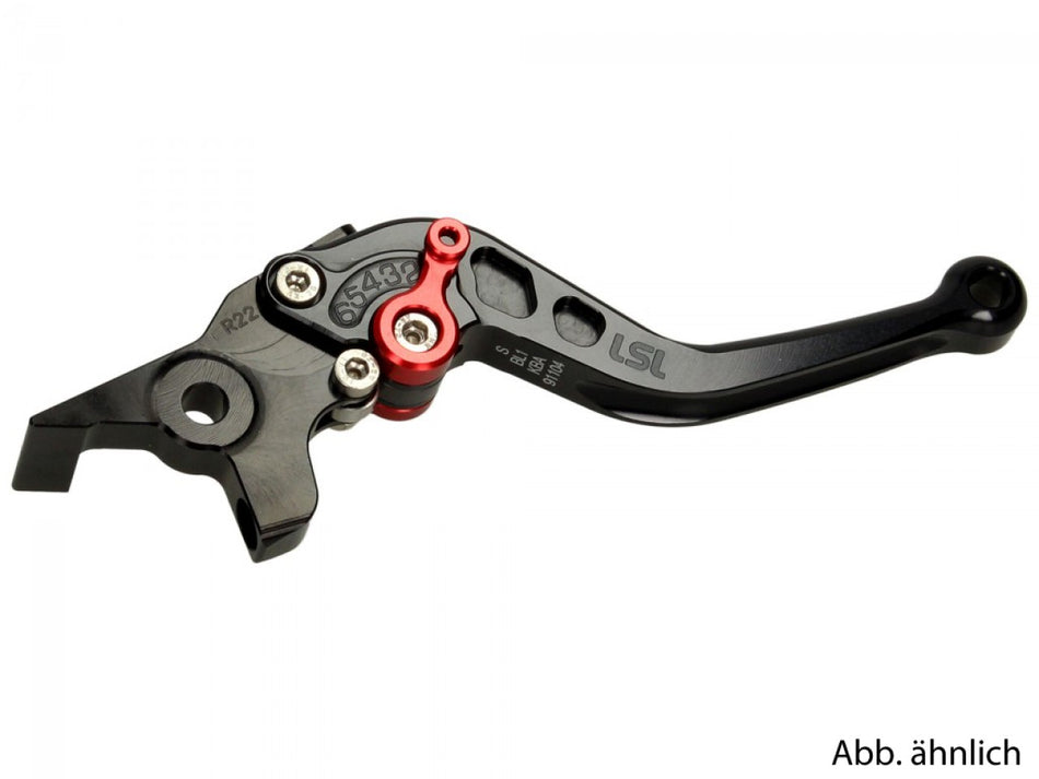 LSL Bremshebel kurz, einstellbar, Aluminium, schwarz, 200SR22SW für Aprilia und Yamaha