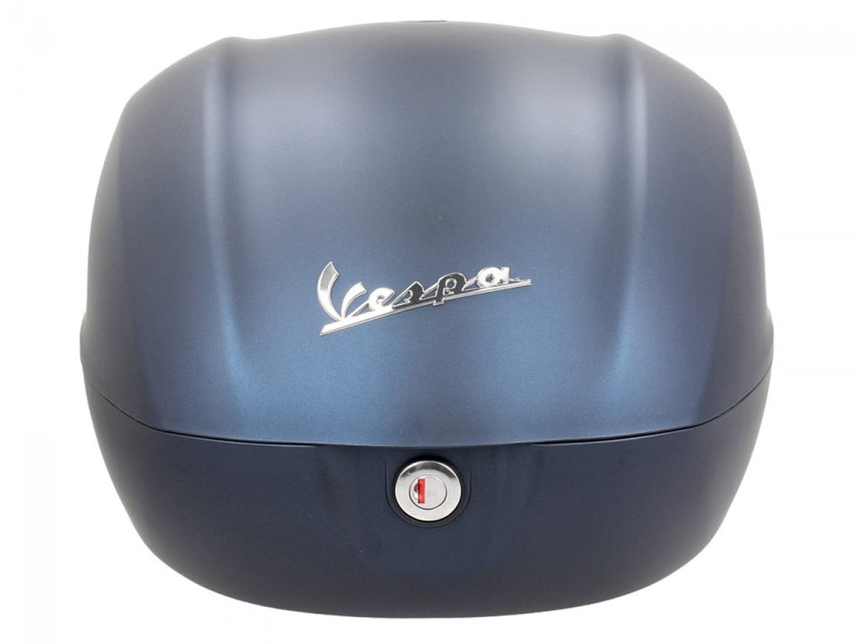 NF ProKit Top Case Kit 32 l, Suffix: DV_282/A blau matt, Gepäckträger chrom, Rückenpolster champagner, Vespa Primavera