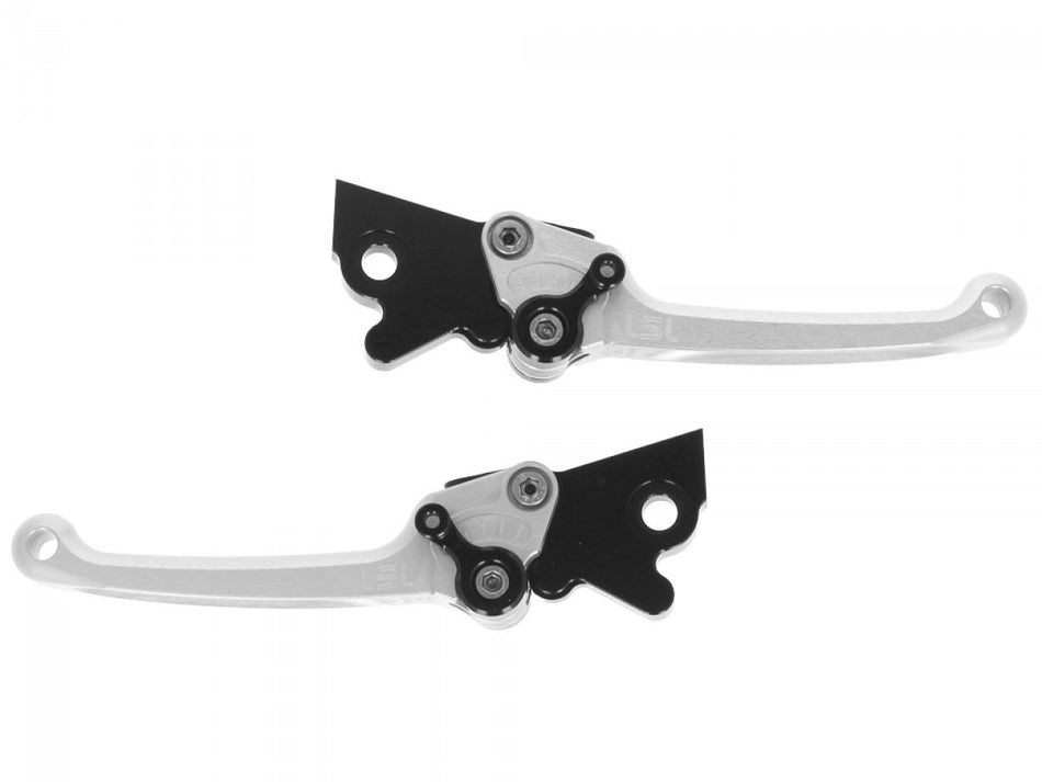 LSL Bremshebelsatz einstellbar 203P004SI, silber, Aluminium für Piaggio