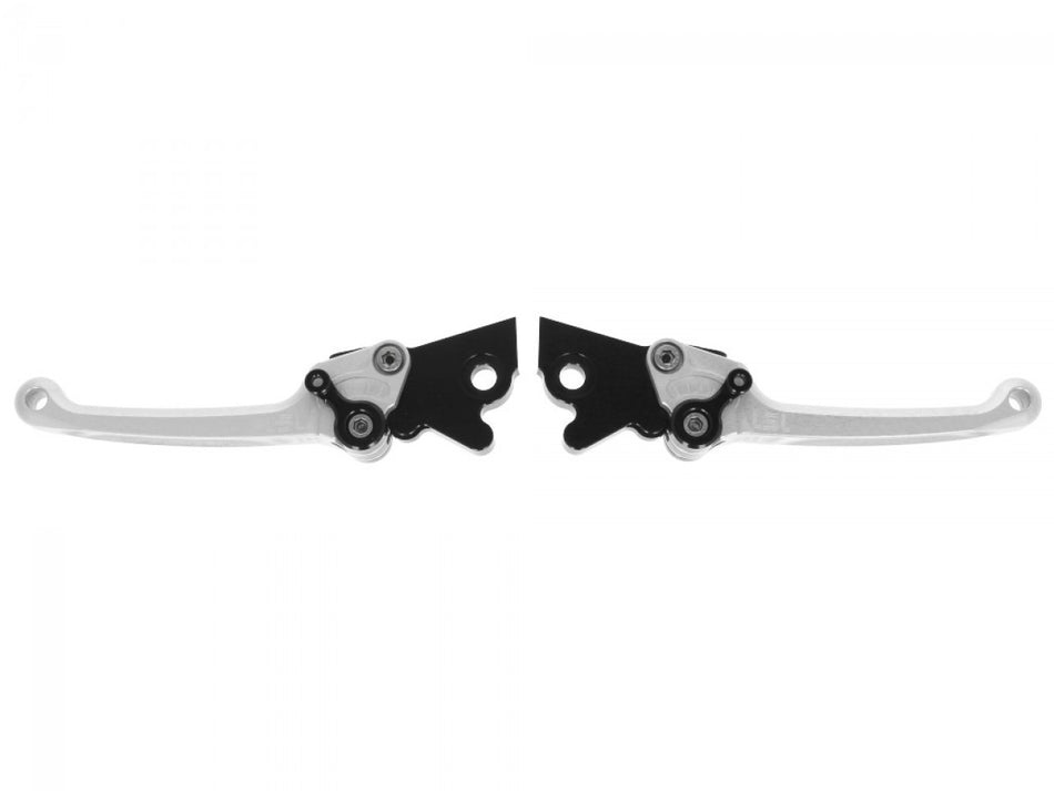 LSL Bremshebelsatz einstellbar 203P004SI, silber, Aluminium für Piaggio