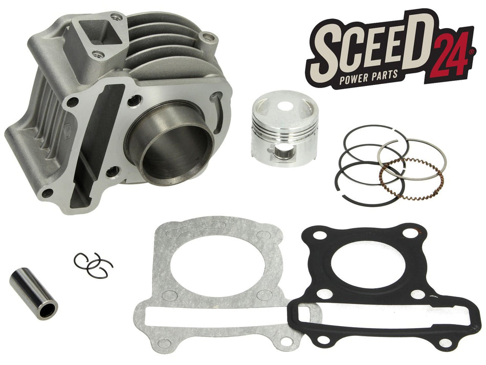 Sceed24 Zylinderkit, Aluminium, Kolbenbolzen: Ø 13 mm, Motortyp: 139 QMA/QMB