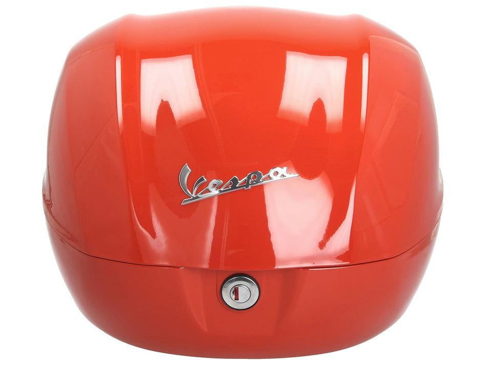NF ProKit Top Case Kit 32 l, Suffix: A11_orange brick/orange impulsivo, Gepäckträger chrom, Rückenpolster dunkelbraun, Vespa Primavera
