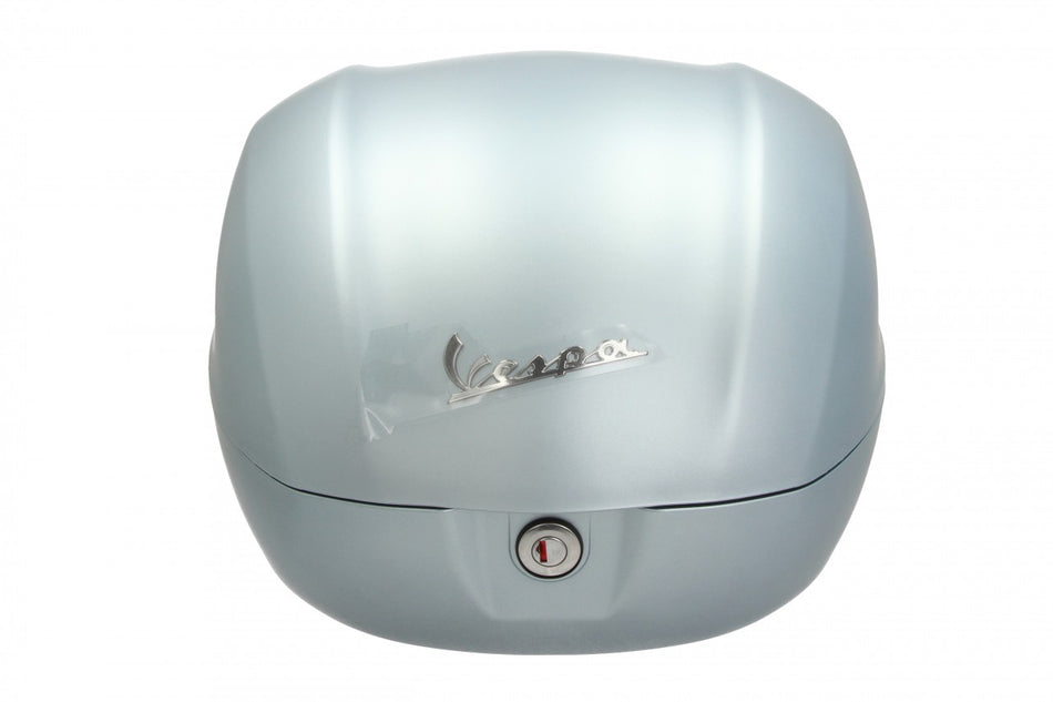 NF ProKit Top Case Kit 32 l, Suffix: G02_grey blue matt, Gepäckträger chrom, Rückenpolster schwarz, Vespa Primavera