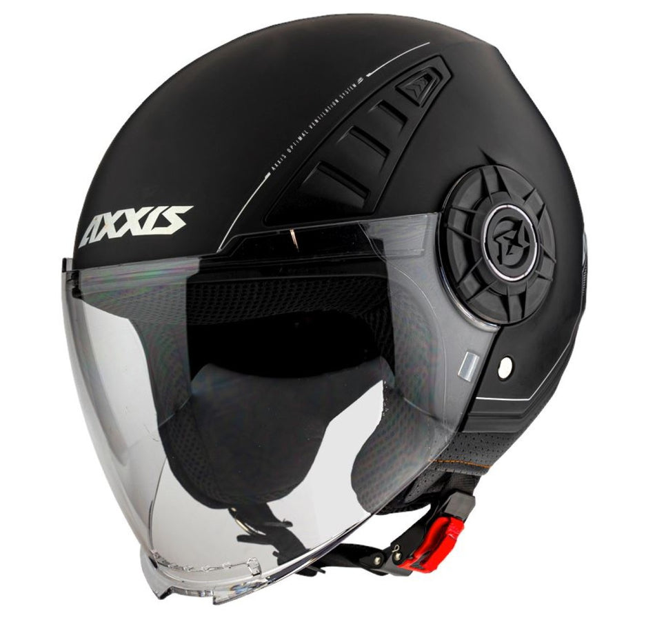 Axxis Jethelm Demi Jet, Metro, Solid, schwarz, matt, XS, ABS, ECE 22.05