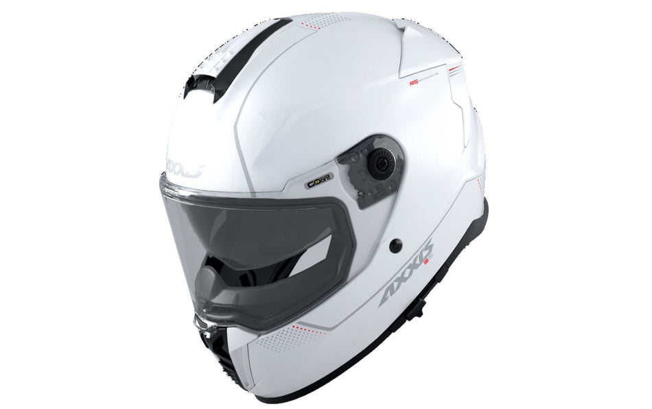 Axxis Integralhelm Hawk SV, Solid, ABS, weiß, glänzend, ECE 22.06