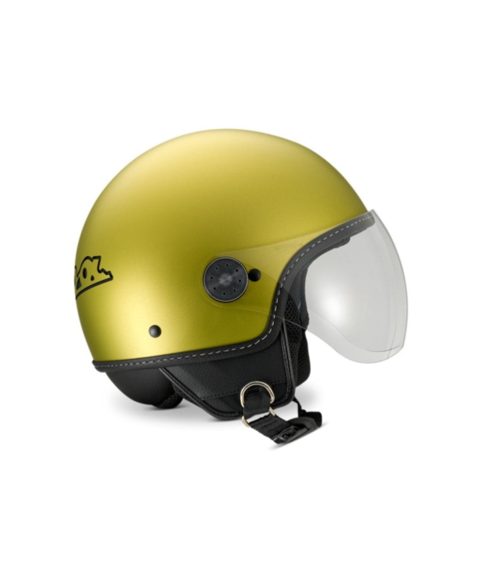 Vespa Jethelm Demi Jet, Visor 4.0, grün, matt, Suffix: V03_grün V03, ABS, ECE 22.06