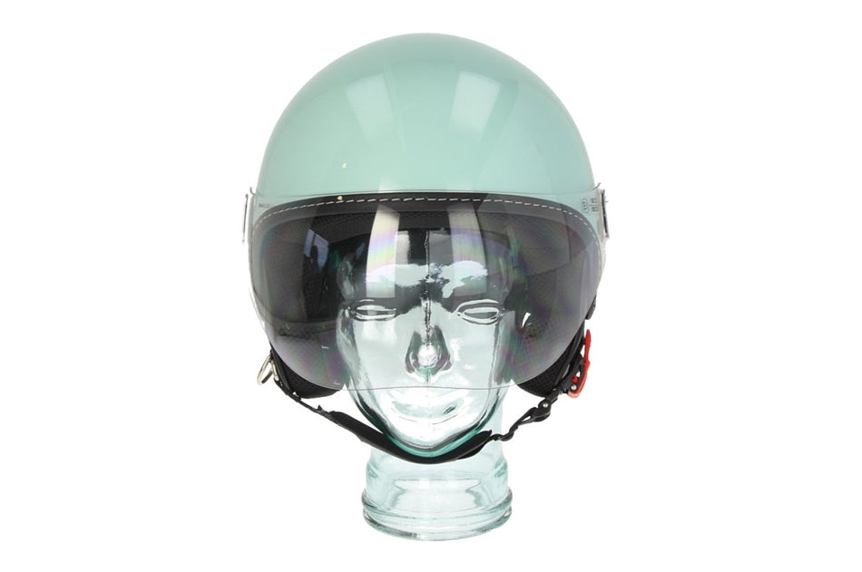 Vespa Jethelm Demi Jet, Visor 4.0, grün, glänzend, Suffix: VK_latte menta 350/A, XS, ABS, ECE 22.06