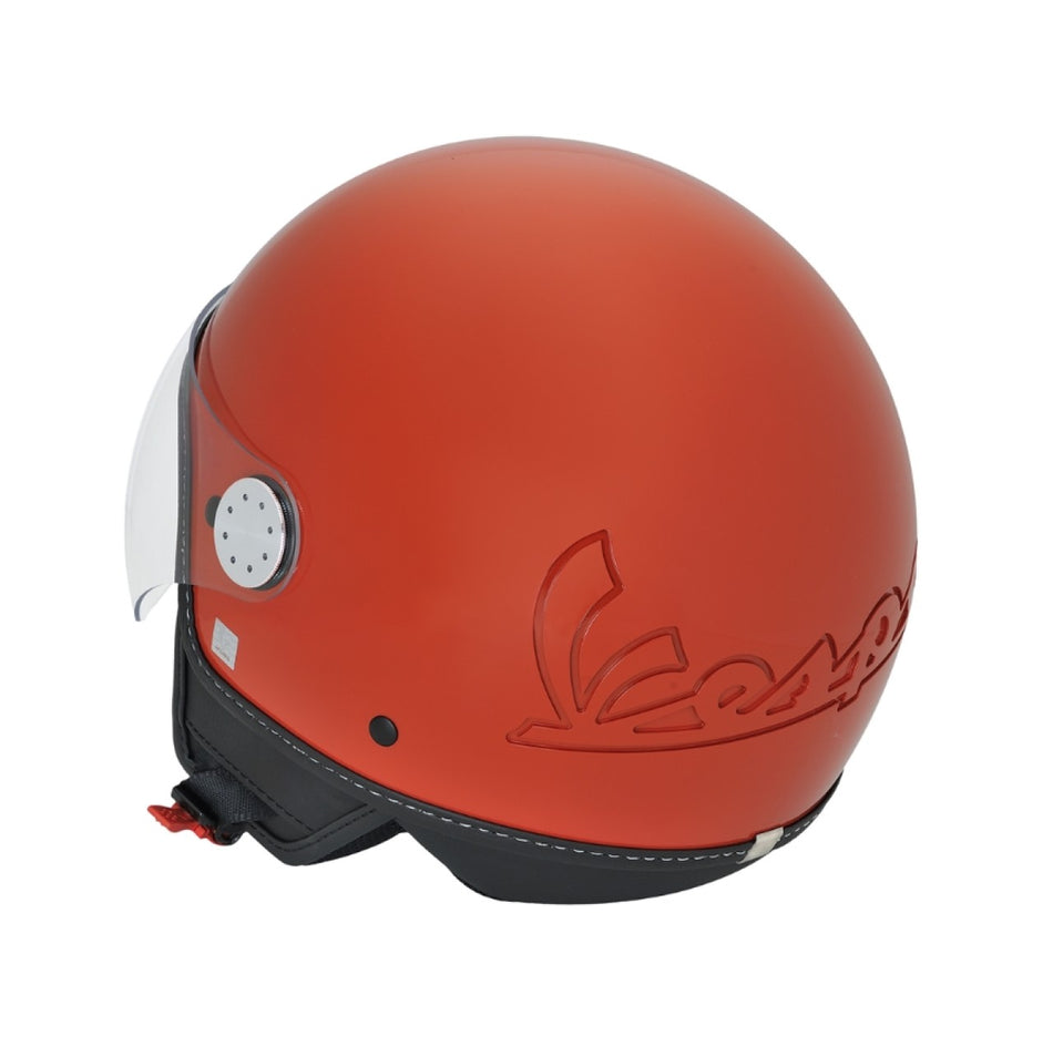 Vespa Jethelm Demi Jet, Visor 4.0, orange, matt, Suffix: A11_orange brick/orange impulsivo, ABS, ECE 22.06