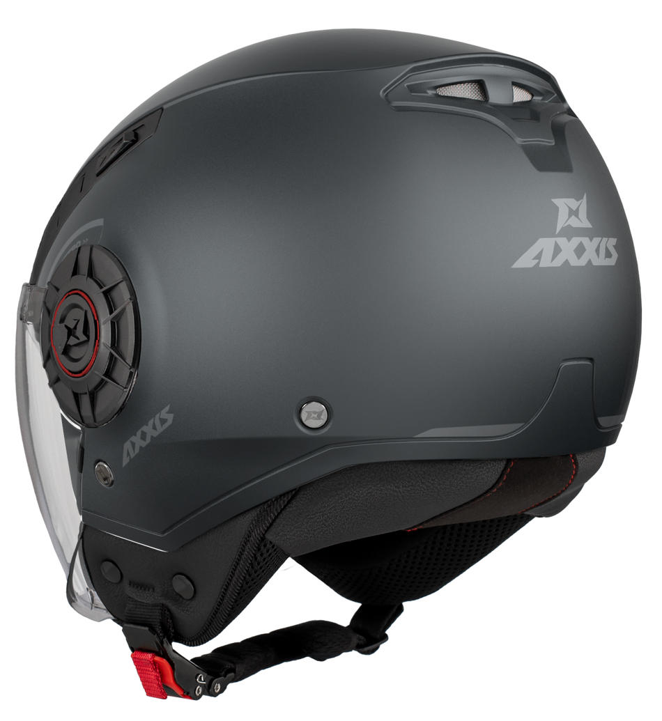 Axxis Jethelm Demi Jet, Metro, Solid, anthrazit, matt, ABS, ECE 22.06