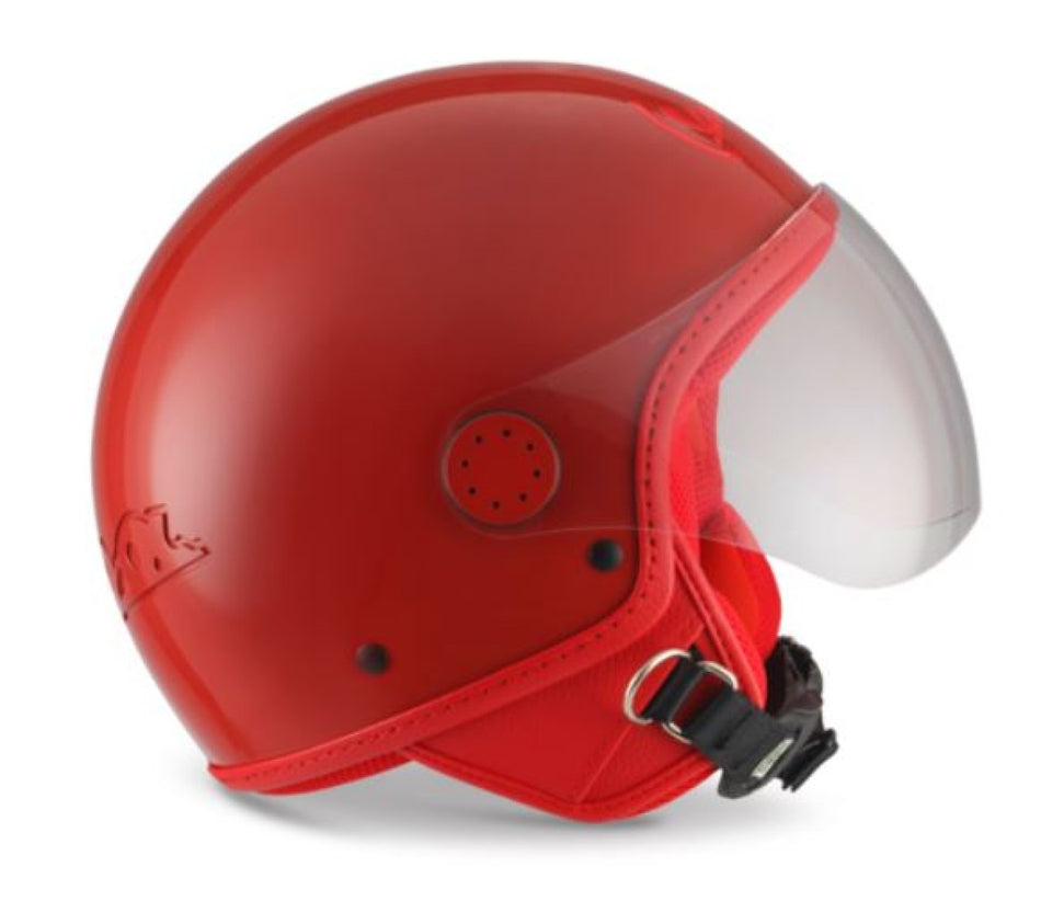 Vespa Jethelm Visor 4.0 Vespa Red, Visor, ABS, rot, glänzend, ECE 22.06 Ausführung: Demi Jet