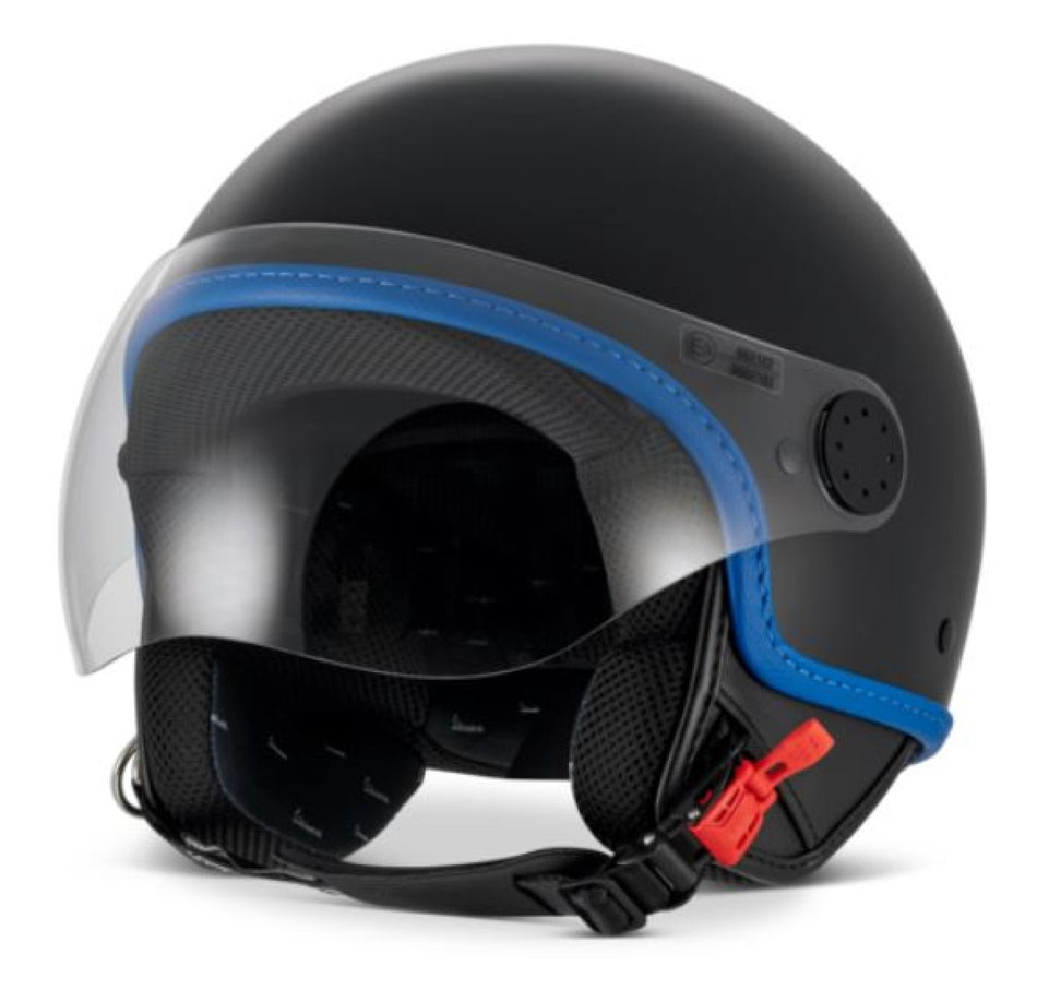 Vespa Jethelm Demi Jet, Visor 4.0 DEC, schwarz, matt, ABS, ECE 22.06