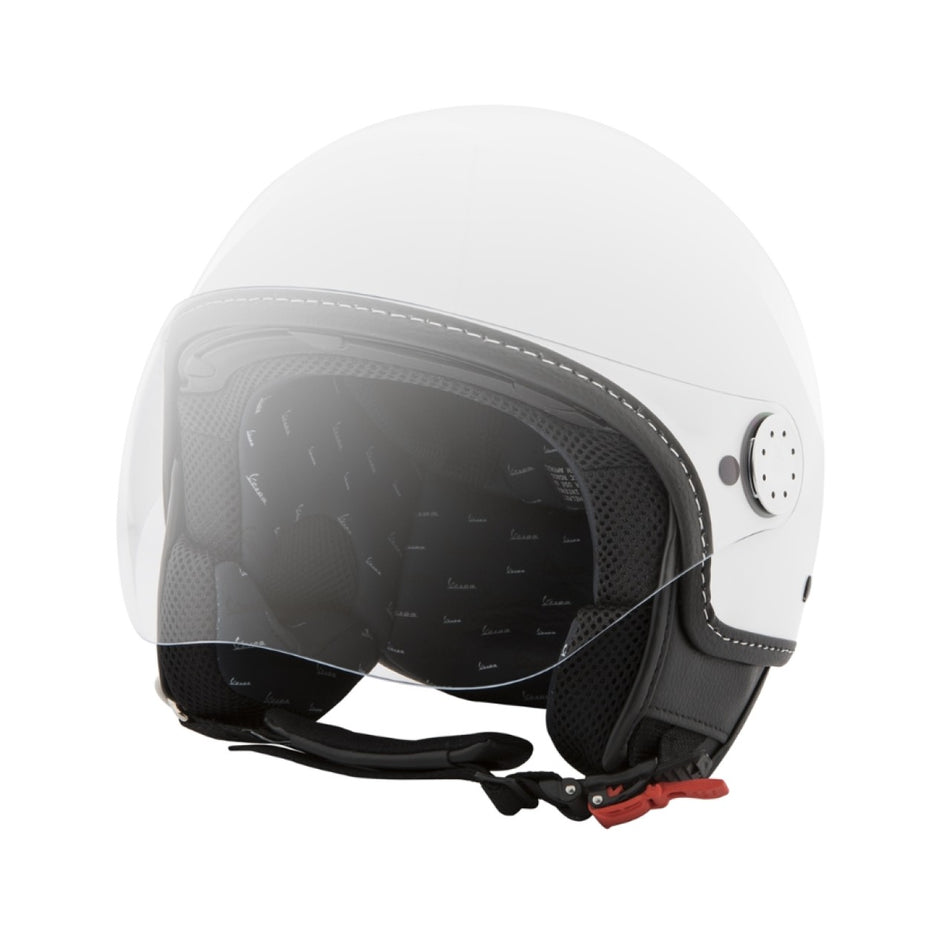 Vespa Jethelm Demi Jet, Visor 4.0, weiß, glänzend, Suffix: B04_weiss, ABS, ECE 22.06