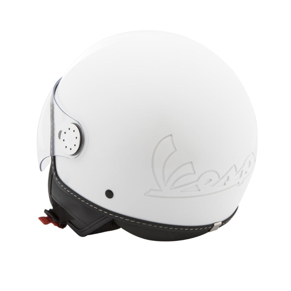 Vespa Jethelm Demi Jet, Visor 4.0, weiß, glänzend, Suffix: B04_weiss, ABS, ECE 22.06
