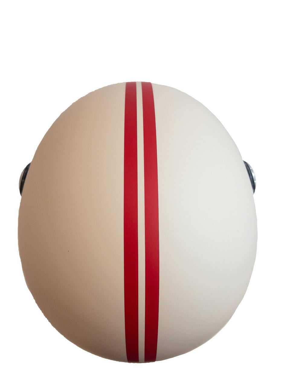 Helmo Milano Jethelm Veloce, ABS, ocker, rot, matt, Herstellerfarbe: burgundy, ECE 22.06 Ausführung: Demi Jet