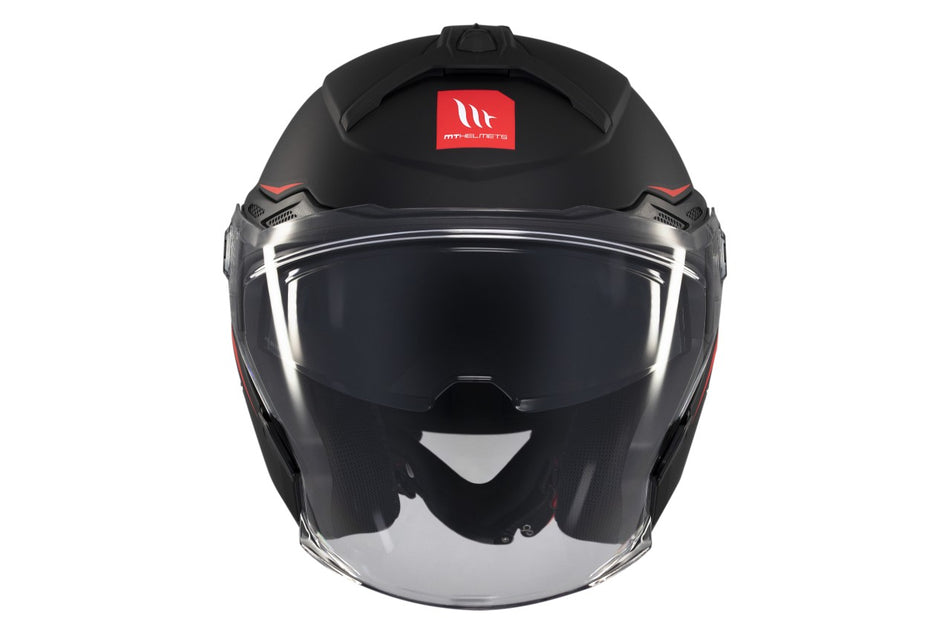 MT Helmets Jethelm Cosmo SV, Solid, ABS, schwarz, matt, ECE 22.06