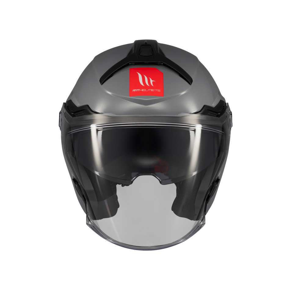 MT Helmets Jethelm Cosmo SV, Solid, grau, glänzend, ABS, ECE 22.06