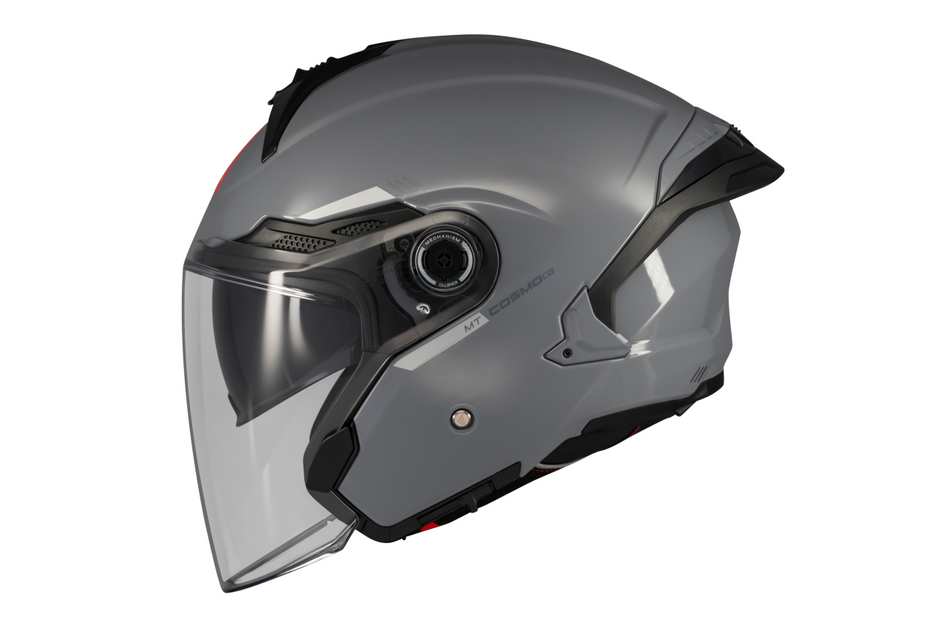 MT Helmets Jethelm Cosmo SV, Solid, grau, glänzend, ABS, ECE 22.06