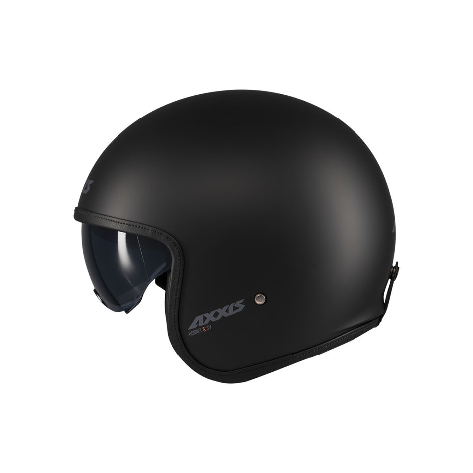 Axxis Jethelm Hornet S SV, Solid, schwarz, matt, ABS, ECE 22.06