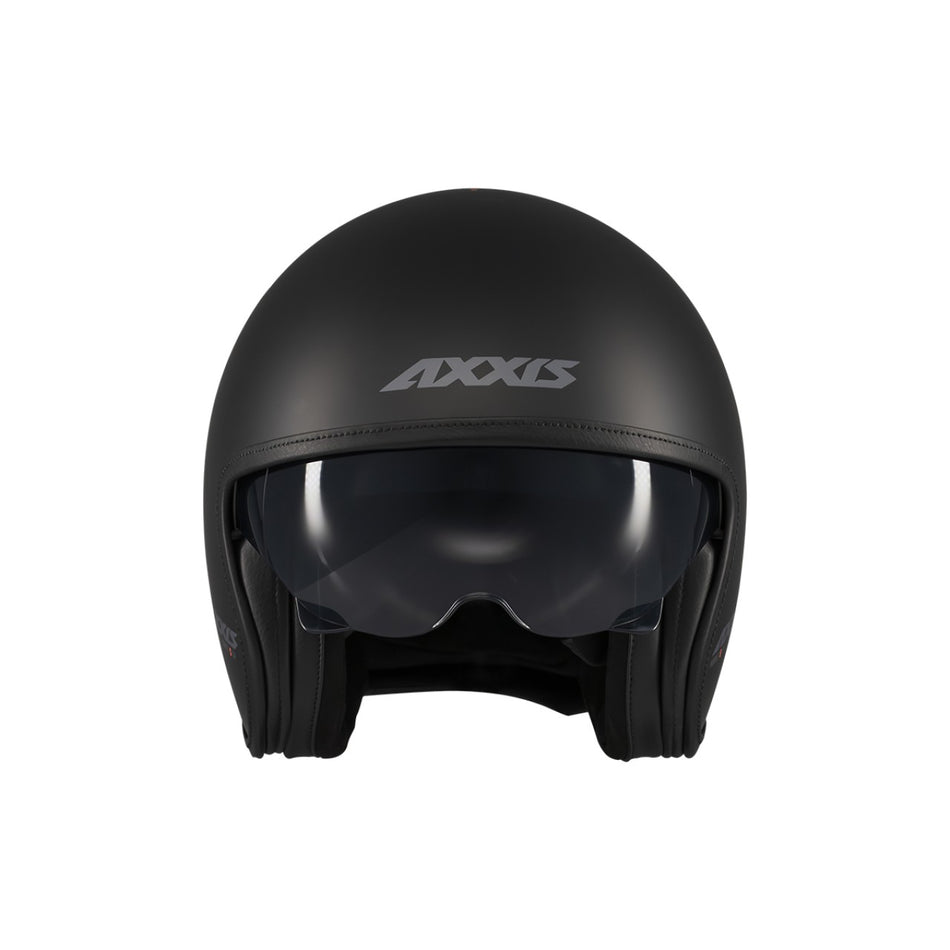 Axxis Jethelm Hornet S SV, Solid, schwarz, matt, ABS, ECE 22.06