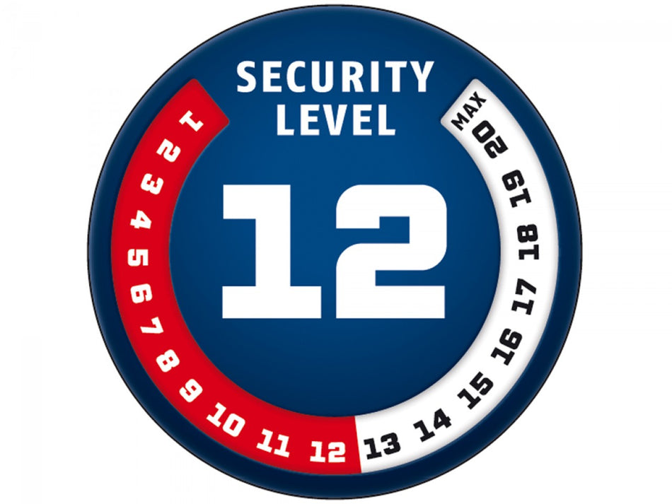 ABUS Schloss-Ketten-Kombination City Chain 1010, Security Level 12, schwarz, Ø 9,00 mm, Länge: 1700 mm
